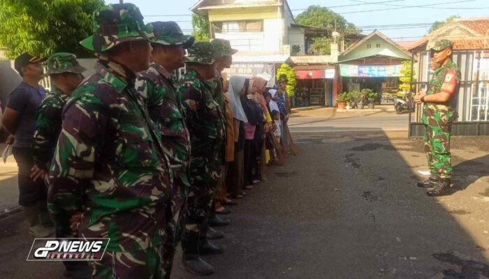 Koramil 1905 Jatiluhur Kodim 0619 Purwakarta Rangkul Warga Lakukan Karya Bhakti