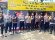 Operasi Mantap Brata Lodaya, Polres Purwakarta Gencar Patroli Ke Kantor KPU Hingga Bawaslu
