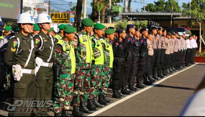 Sambut Nataru Polres Cianjur Gelar Apel Pasukan Ops Lilin Lodaya 2023