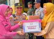 Bhayangkari Peduli Bagikan Bingkisan Ke Petugas Pos Pam Operasi Lilin Lodaya 2023