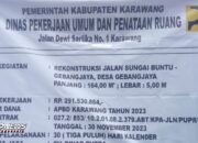 Pembangunan Jalan Sungai Buntu – Gebangjaya Diduga Sengaja Curang