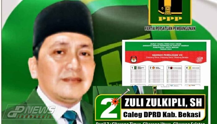 Zuli Zulkipli SH Maju Caleg DPRD Kabupaten Bekasi Dapil 7 Dari Partai PPP Di Pemilu 2024