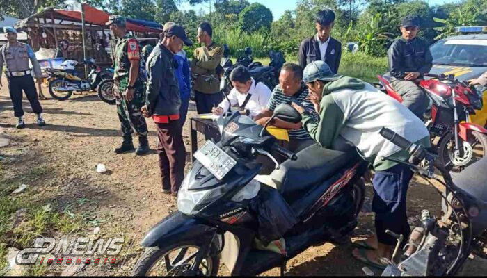 Koramil 1903 Darangdan bersama Muspika Kecamatan Darangdan Menggelar Operasi Knalpot Bising