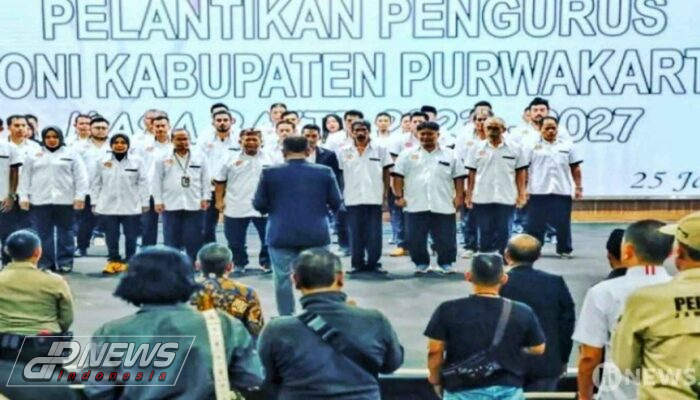 Pelantikan Pengurus KONI Kabupaten Purwakarta Telah Di Gelar Untuk Masa Bakti 2023-2027