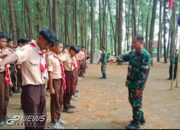Bentuk Pramuka Yang Tangguh dan Disiplin, Babinsa Gembleng Siswa/i SMPN 1 Argapura