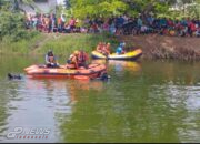 TIM SAR Gabungan Lakukan Pencarian Korban Tenggelam Di Danau Metland Cibitung