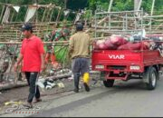 Koramil 1713/Ligung Laksanakan Karya Bakti Pembersihan Sampah