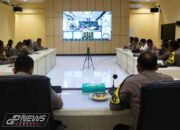 Kapolres Purwakarta Beserta Kapolsek Jajaran Ikuti Anev Situasi Kamtibmas Bersama Polda Jabar