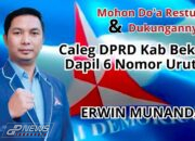 Erwin Munandar, Calon Legislatif DPRD Kabupaten Bekasi Dapil 6: Membangun Bersama, Mengabdi untuk Rakyat