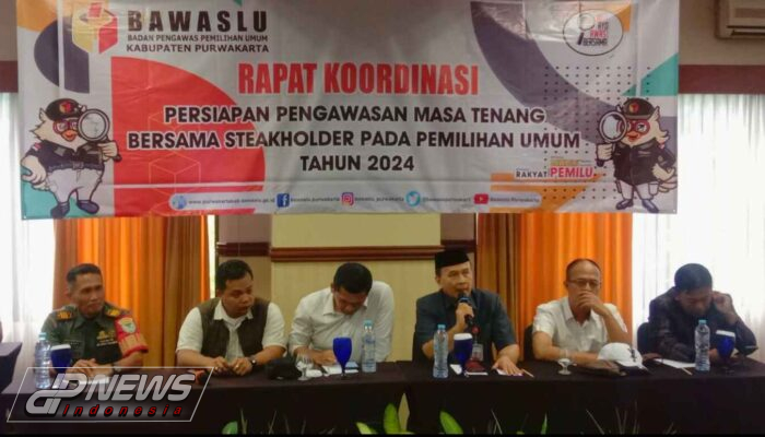 Bawaslu Purwakarta Jelang Masa Tenang Adakan Rapat Koordinasi Untuk Perkuat Pengawasan Di Akhir Kampanye