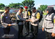 Polres Cianjur Melaksanakan Apel Kesiapan Personel PAM TPS Dalam Rangka Operasi Mantap Brata Lodaya 2024