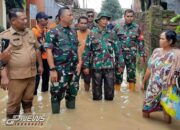 Tinjau Lokasi Banjir Dandim 0617 Majalengka Himbau Warga Tetap Waspada