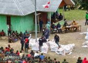 Sinergitas TNI Polri di Sinak Memastikan Keamanan Pemilu 2024 di Distrik Sinak Papua