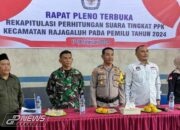 Danramil 1709 Rajagaluh Hadiri Rapat Pleno Rekapitulasi Penghitungan Suara Pemilu 2024