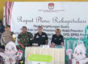 Danramil 1702 Maja Hadiri Rapat Pleno Rekapitulasi Penghitungan Suara Pemilu Tahun 2024