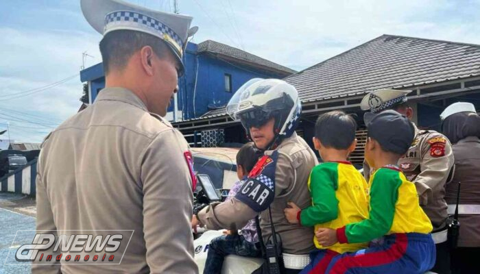 Sat Lantas Polres Cianjur Menggelar Kegiatan Polisi Sahabat Anak