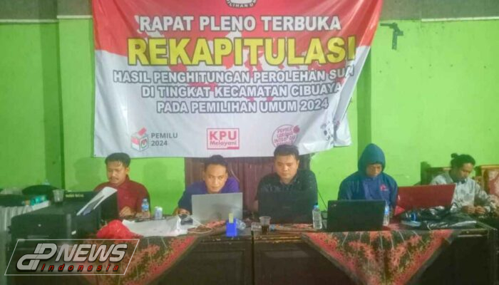 Pleno Terbuka Penghitungan Suara Pemilu 2024 Kecamatan Cibuaya Telah Selesai