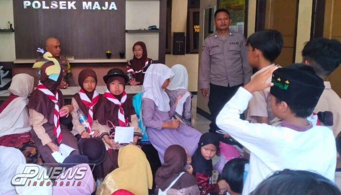 Polsek Maja Terima Kunjungan Siswa MI PUI dalam Program Polsanak