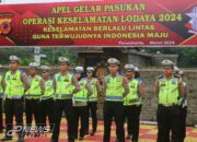 Operasi Keselamatan Lodaya 2024, Polres Purwakarta Lakukan Apel Gelar Pasukan