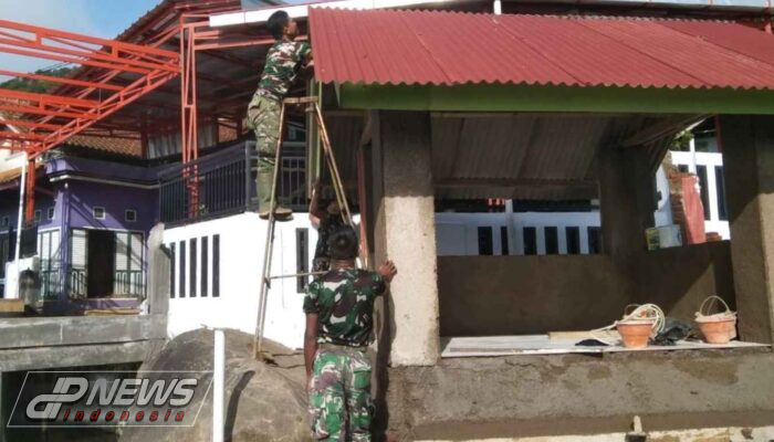 Satgas TMMD Ke 119 Kodim 0617 Majalengka Lanjutkan Pembangunan Pos Kamling