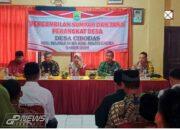 Danramil 1701 Majalengka Hadiri Pelantikan dan Pengambilan Sumpah Jabatan Perangkat Desa Cibodas