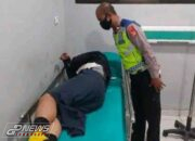 Pengendara Motor Tabrak Truk Wingbox di Cikarang Barat, Terekam Kamera CCTV