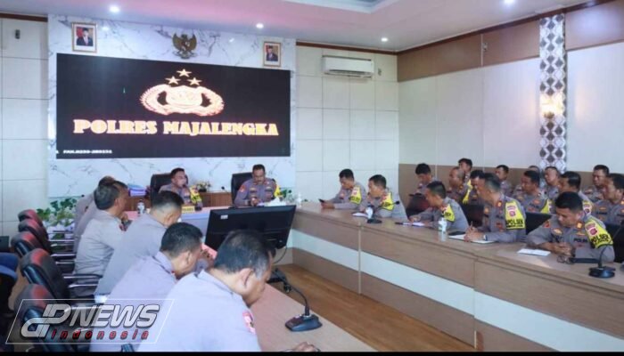 Polres Majalengka Ikuti Taklimat Akhir Audit Kinerja Itwasda Polda Jabar Tahap I TA 2024 Secara Virtual