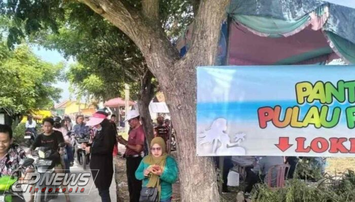 Pengunjung Pantai Pulau Putri Segar Jaya Keluhkan Harga Tiket Masuk