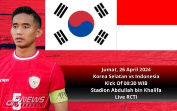 Indonesia Bertemu vs Korea Selatan di Babak 8 Besar Piala Asia U-23