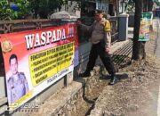 Cegah Aksi Curanmor Di Purwakarta, Polsek Campaka Pasang Spanduk Imbauan