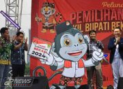 PJ Bupati Bekasi Hadiri Acara Peluncuran Pemilihan Bupati Dan Wakil Bupati Bekasi 2024