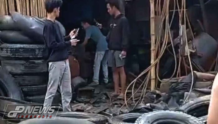 Naas Tabung Kompresor Di Bengkel Tambal Ban Meledak, 1 Orang Meninggal Di TKP