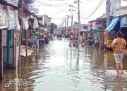 Pemukiman Villa Kencana Cikarang Terendam Banjir Akibat Intensitas Curah Hujan Tinggi