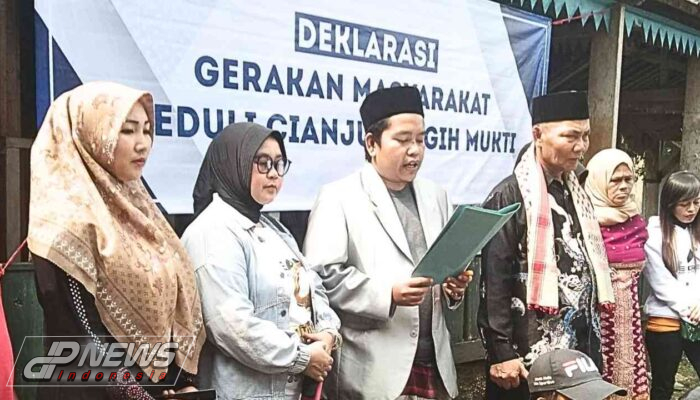 Puluhan Tokoh Dan Warga Masyarakat Deklarasikan Gerakan Masyarakat Cianjur Peduli Sugih Mukti