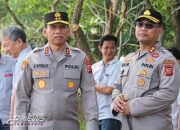 Kapolres Purwakarta Menyambut Kunjungan Kapolri Di PT Win Tekstil Jatiluhur