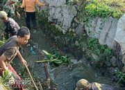 Bersama Warga, Satgas Citarum Harum Sektor 12 Bersihkan Sungai Cihandeuleum