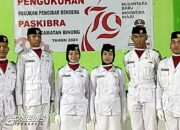 Siswi SMA Plus Astha Hannas Subang Pembawa Baki Bendera di HUT RI Ke 78