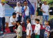 Bang Ijo Menyapa Serta Memberikan Santunan Untuk Warga Cinangka Kecamatan Cibungur Sari