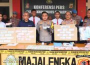 Kapolres Majalengka Pimpin Press Release Tindak Pidana Pemalsuan dan Pengedaran Uang Palsu