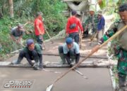 Betonisasi Jalan TMMD ke-122 Kodim 0608/Cianjur di Desa Ciandam Rampung 100 Persen