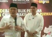 Debat Perdana Cabup Cawabup Paslon 02 Yadi-Pipin Tampil Tegas Lugas Berkarakter