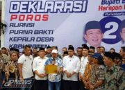 Ratusan Mantan Kepala Desa Puna Bakti Se-Kabupaten Purwakarta Mendeklarasikan Dukungan Kepada Yadi-Pipin