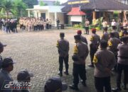 Kapolsek Bungursari Pimpin Apel Kesiapan Pengamanan TPS