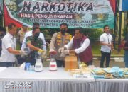 Press Release Pemusnahan Barang Bukti Narkoba Satres Narkoba Polres Metro Bekasi