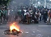 Ribuan Mahasiswa Gelar Aksi Indonesia Gelap di Patung Kuda