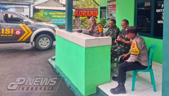 Kegiatan Silahturahmi Kapolsek Maja dengan Danramil 1702 Maja