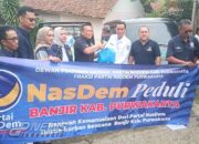 DPW dan DPD Nasdem Turunkan Bantuan Sosial Untuk Korban Banjir Di Cikaobandung