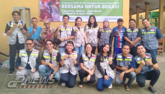 Yayasan doctor SHARE Berikan Pelayanan Kesehatan Gratis Paska Banjir Desa Cipayung