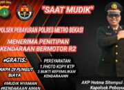 Berikan Keamanan dan Kenyamanan Saat Libur Lebaran, Polsek Pebayuran Membuka Penitipan Kendaraan