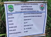 Dalam Rangka Memenuhi Skala Prioritas, Pemdes Kertabasuki Bangun Jembatan dan TPT